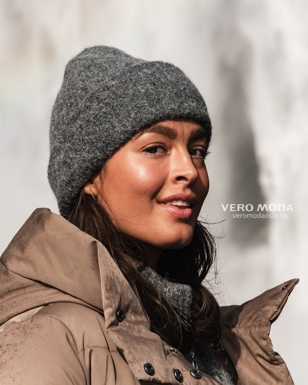 PCBERA Headwear - Medium Grey Melange